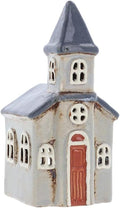 Small Grey Church Tealight Holder