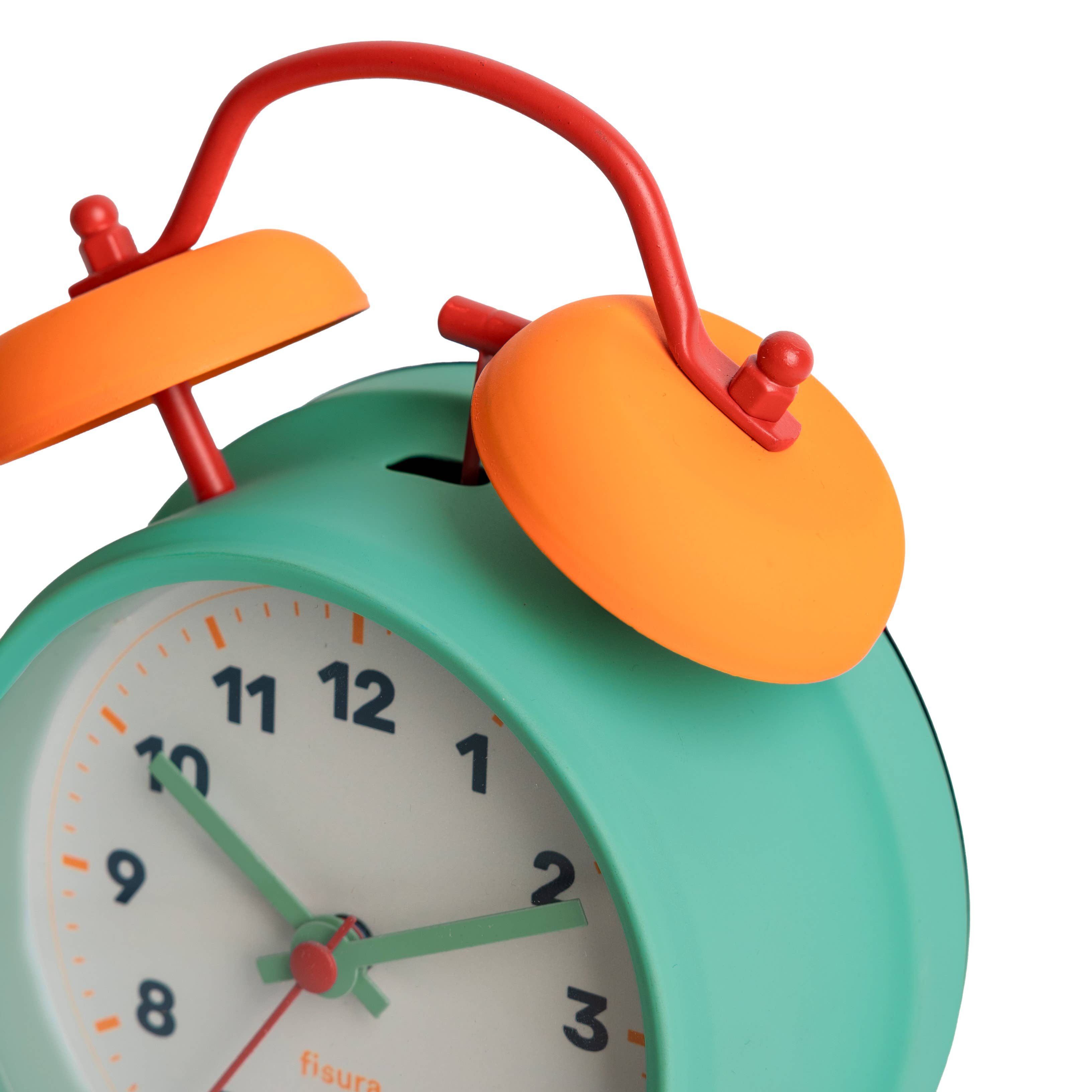Fisura - Retro Blue and Yellow Alarm Clock