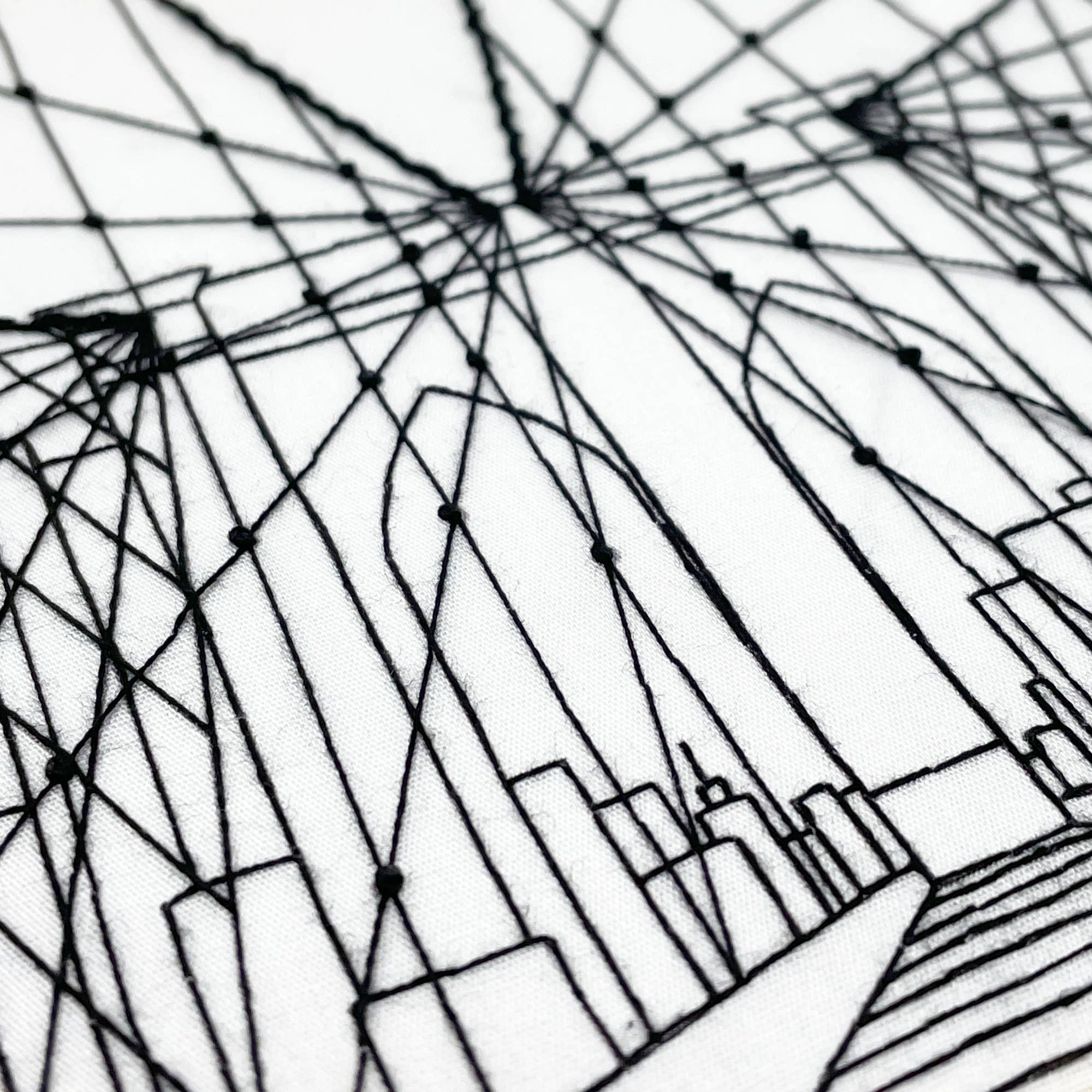 Embroidery and Sage - Brooklyn Bridge, New York City - full embroidery kit