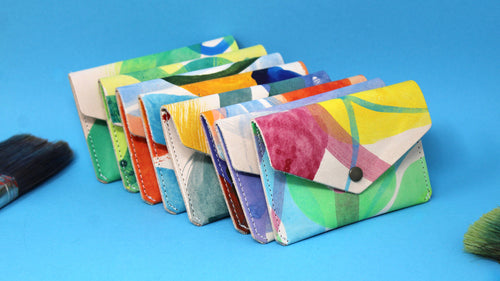 Ark Colour Design - Hand painted Popper Purse