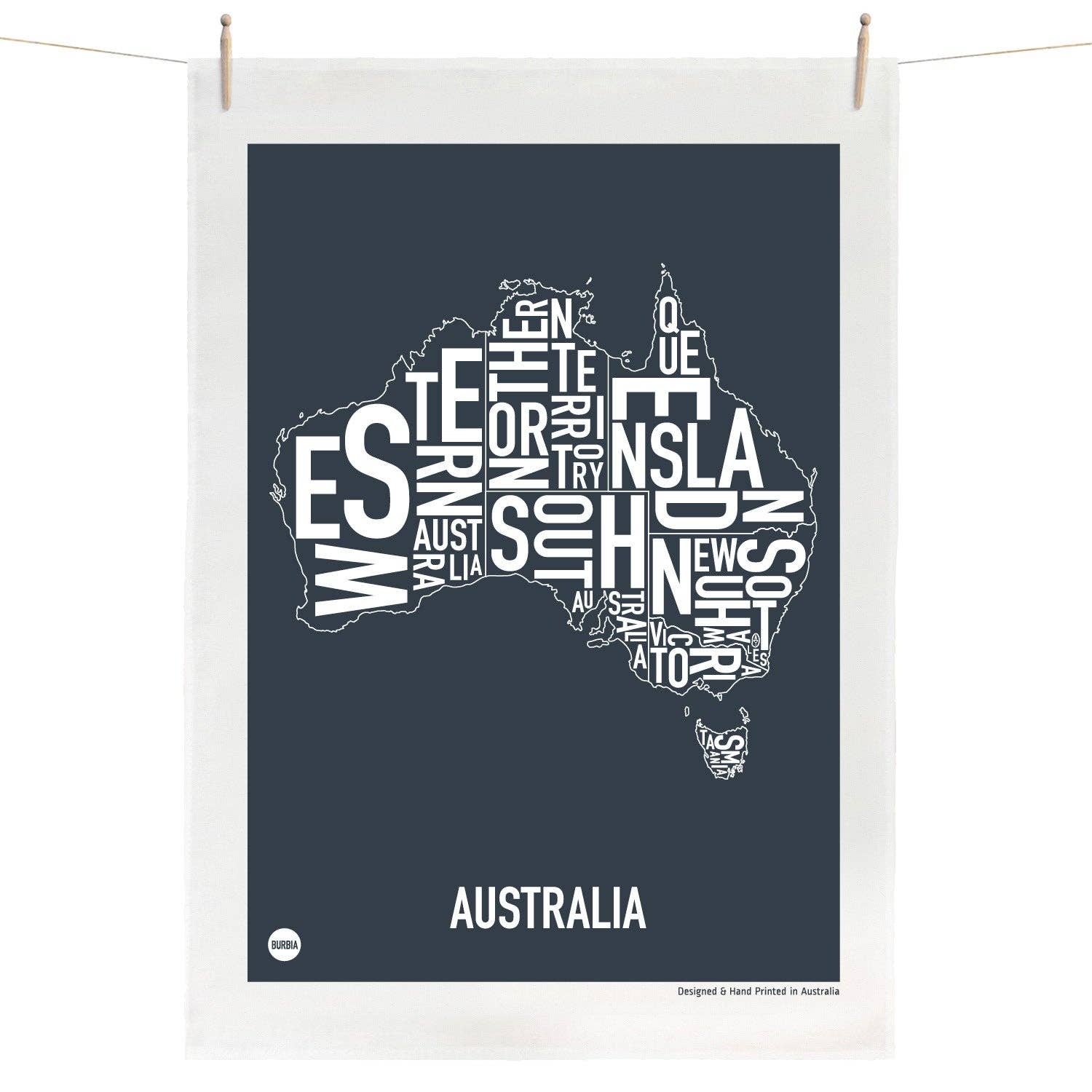 Burbia - Australia Tea Towel