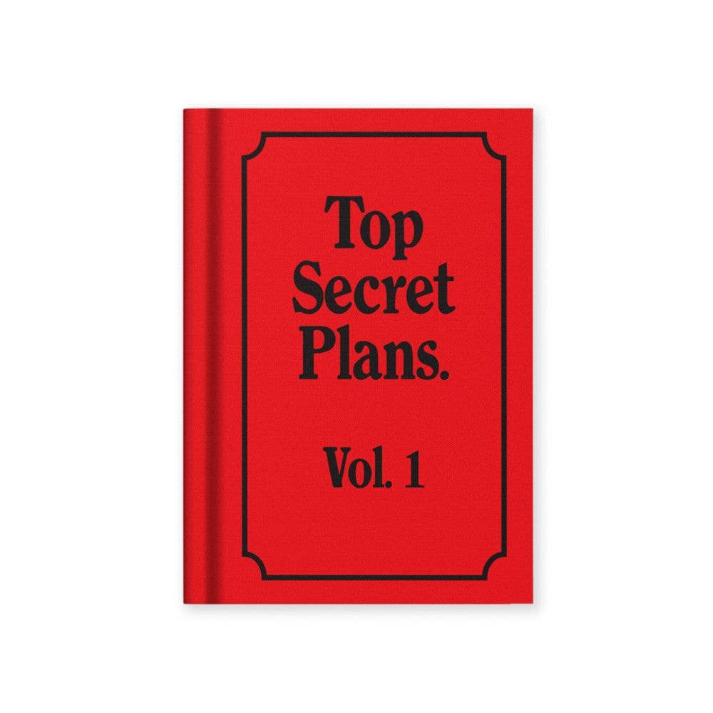 Vevoke - Hard Cover Tiny Notebook-Top Secret Plans