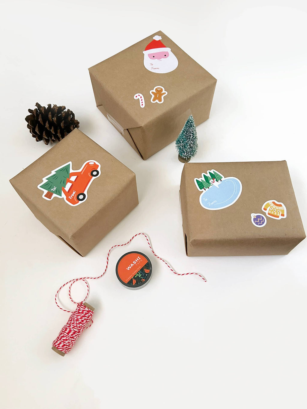 Girl of All Work - Holidays Gift Stickers