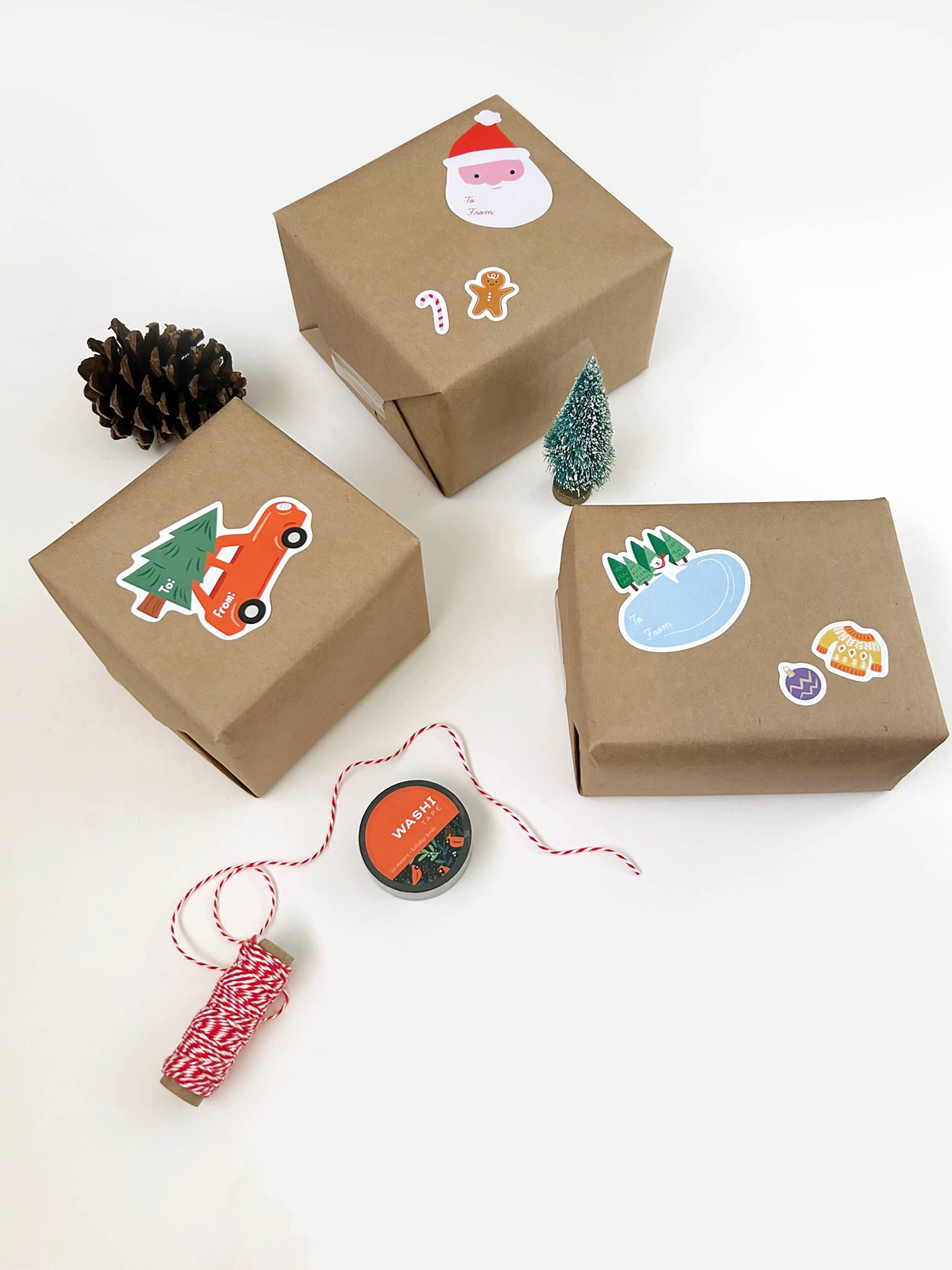 Girl of All Work - Holidays Gift Stickers