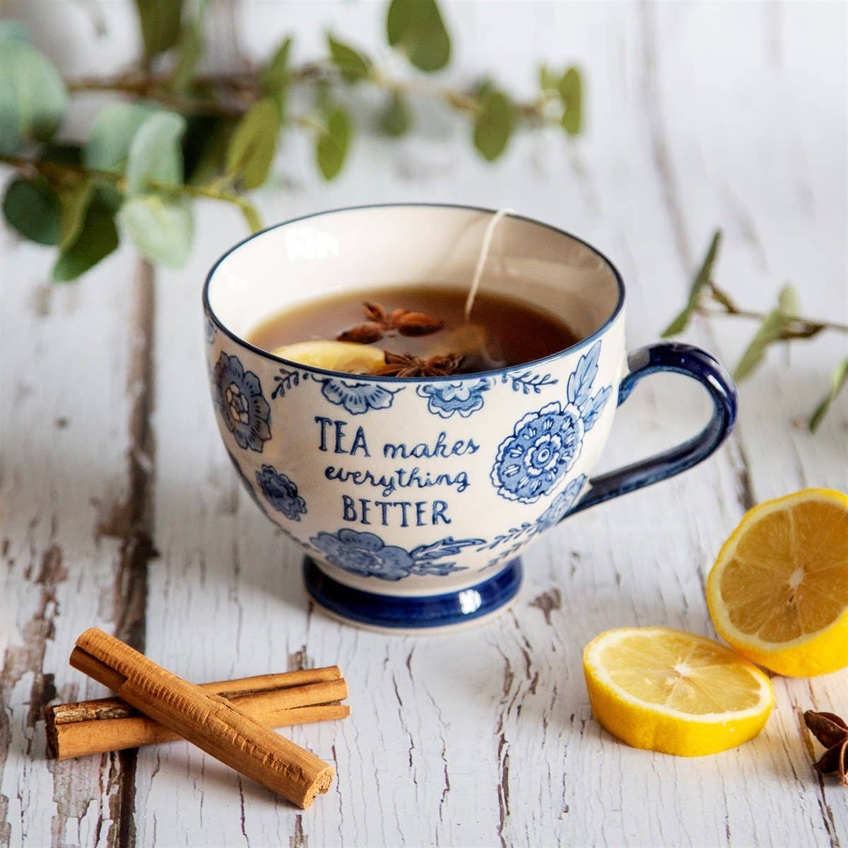 Sass & Belle Europe - Blue Willow Floral Mug
