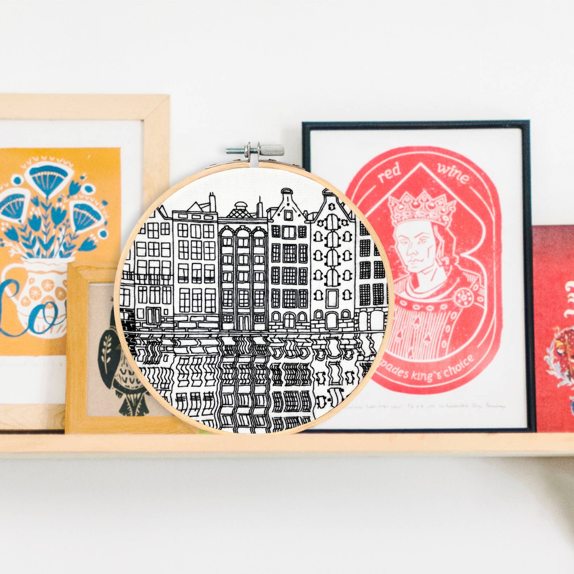 Embroidery and Sage - Gingerbread Houses | Amsterdam - full embroidery kit