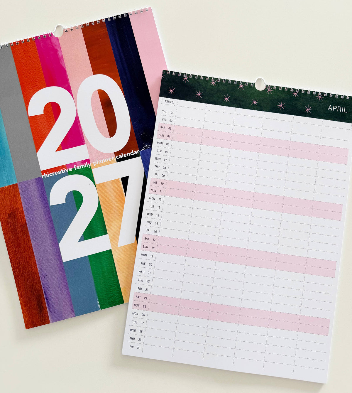 Rhicreative - 2027 Rhicreative Family Planner Calendar