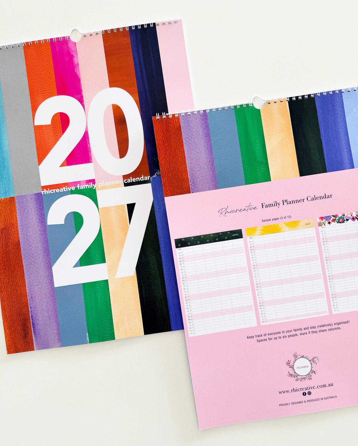 Rhicreative - 2027 Rhicreative Family Planner Calendar