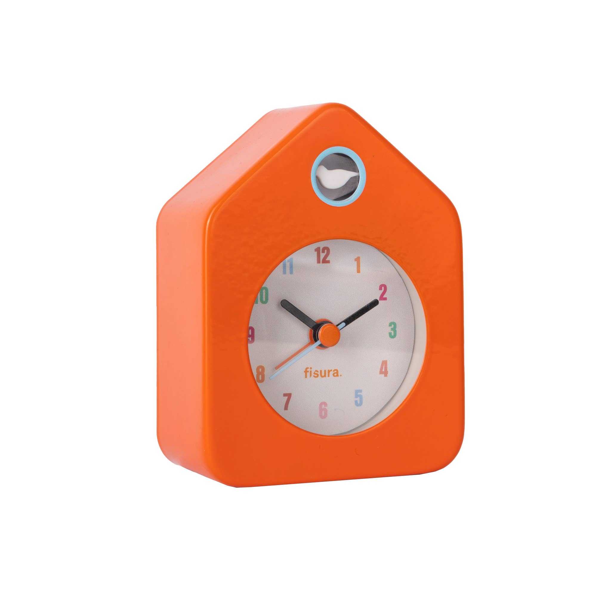 Fisura - Mini orange house alarm clock