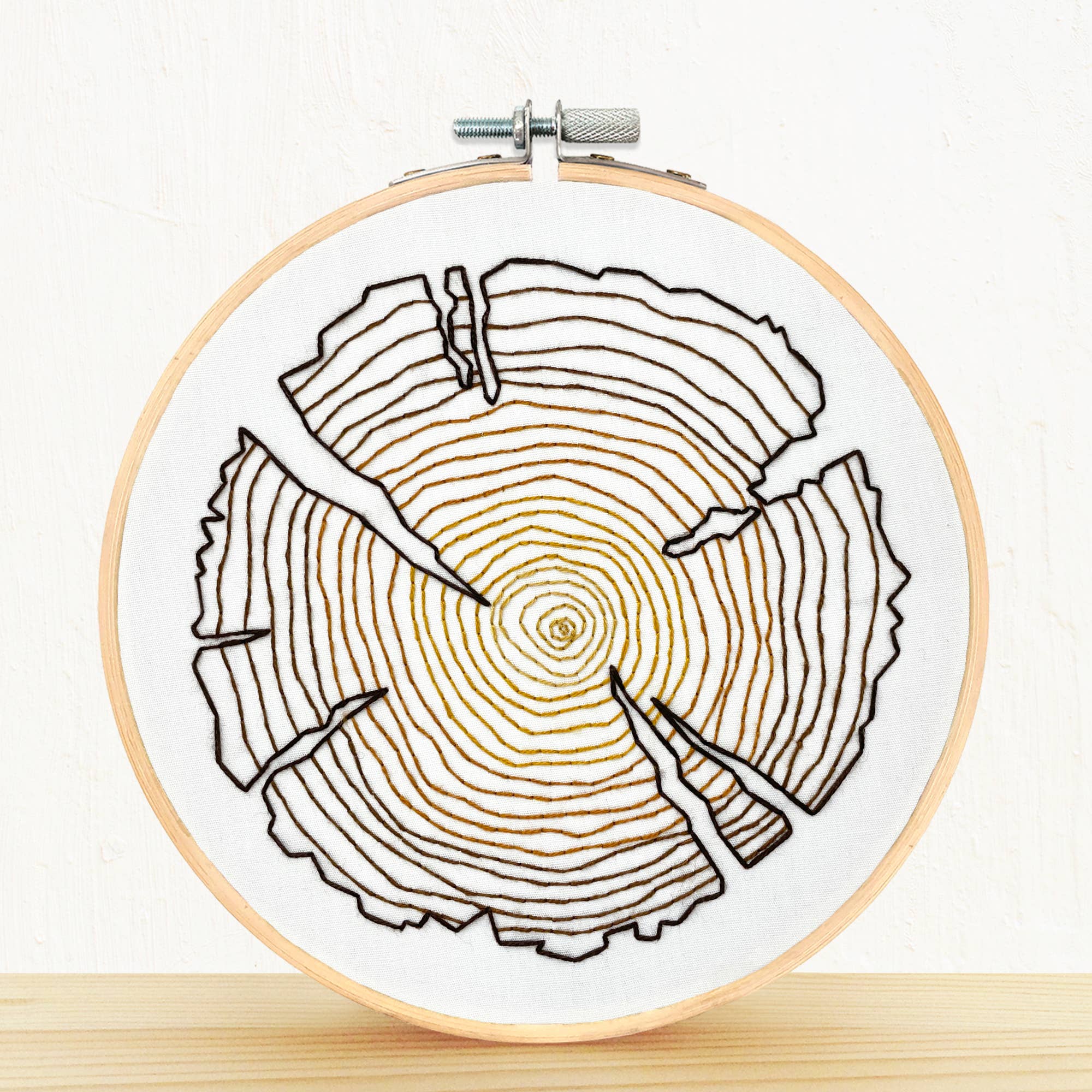 Embroidery and Sage - Tree Rings - full embroidery kit