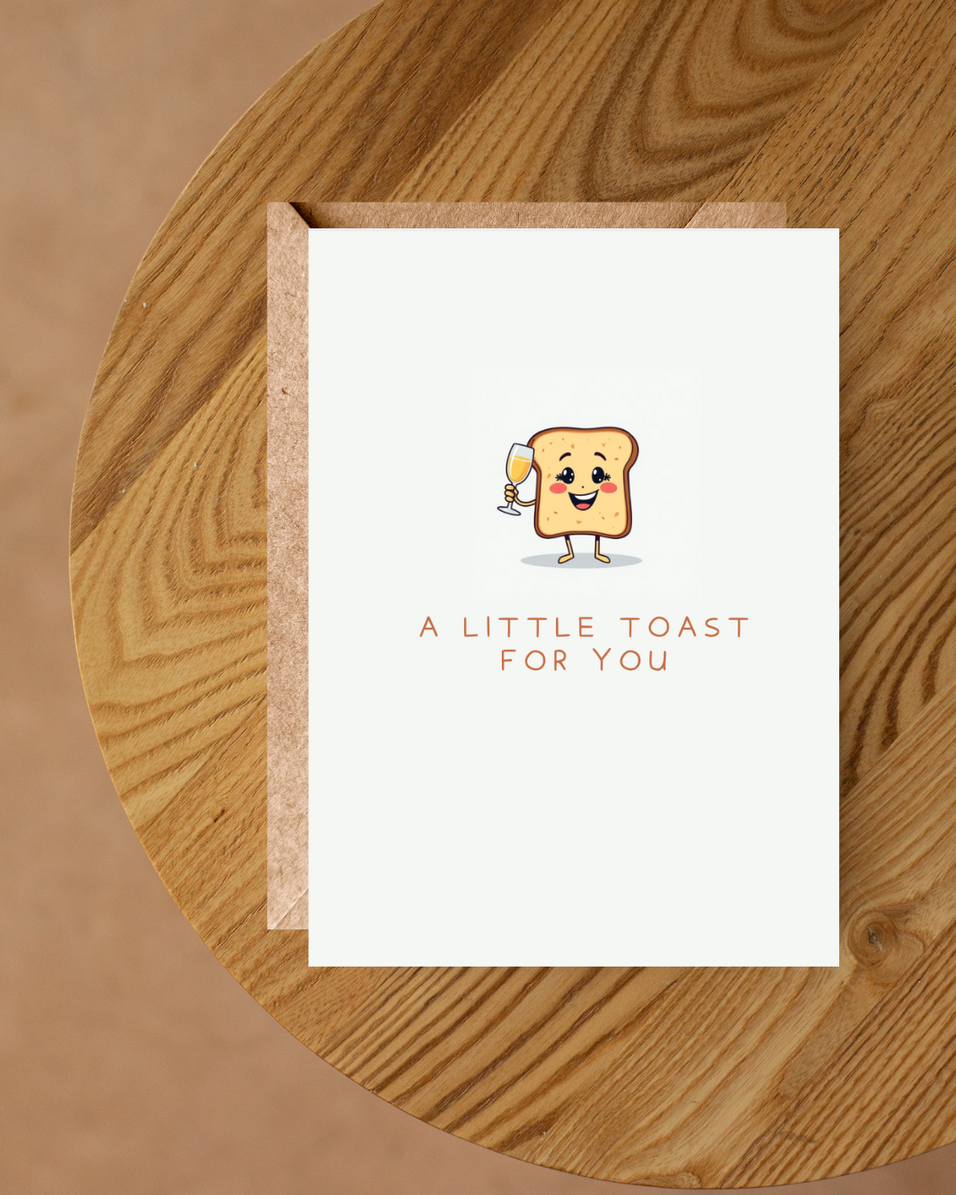 BAYSIDE TREAURES - A LITTLE TOAST FOR YOU CARD