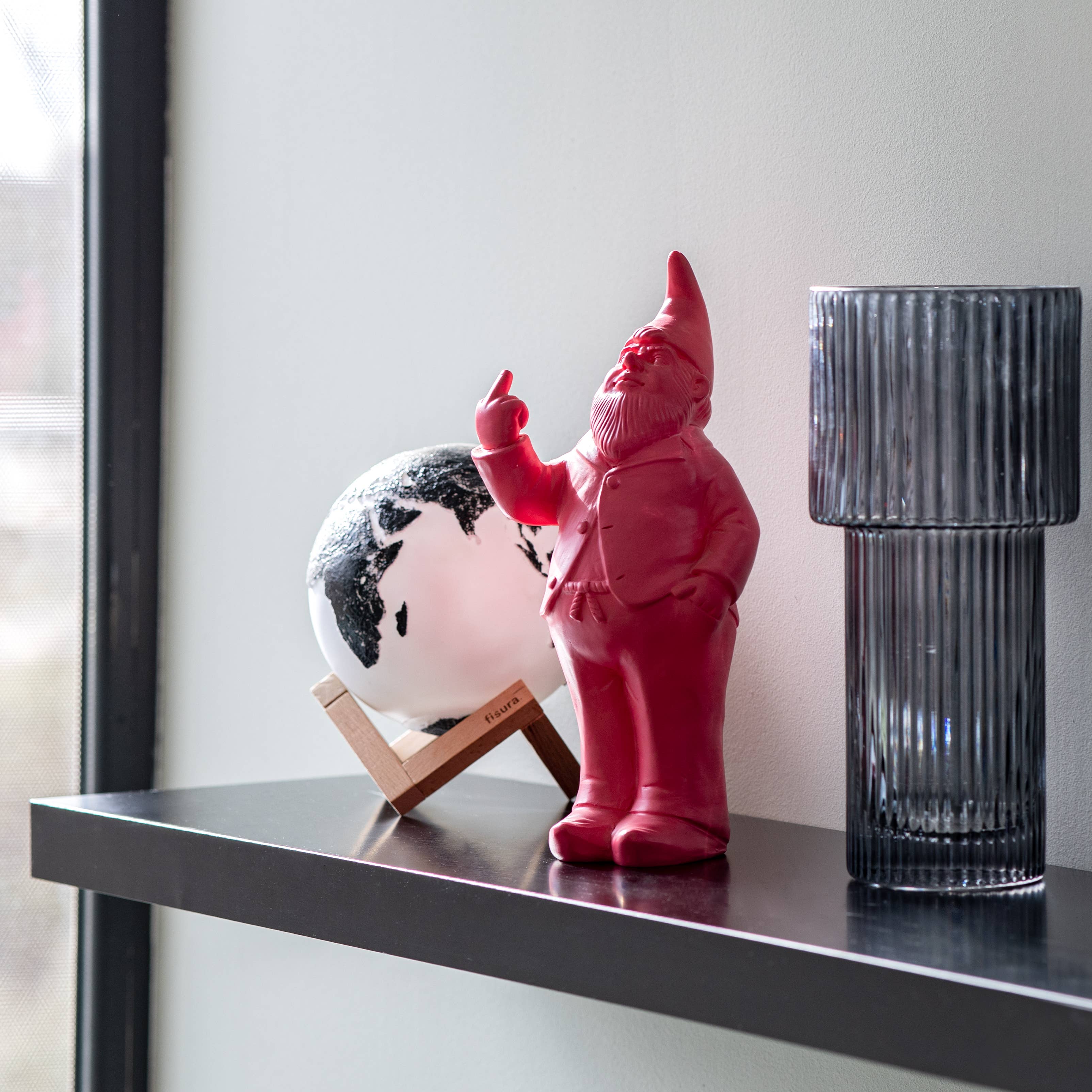 Fisura - Piggy Bank “Gnome” Red