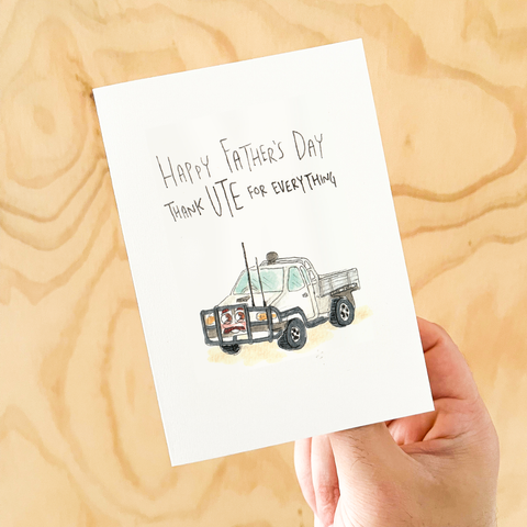 Well Drawn - Happy Father's Day, Thank Ute for Everything