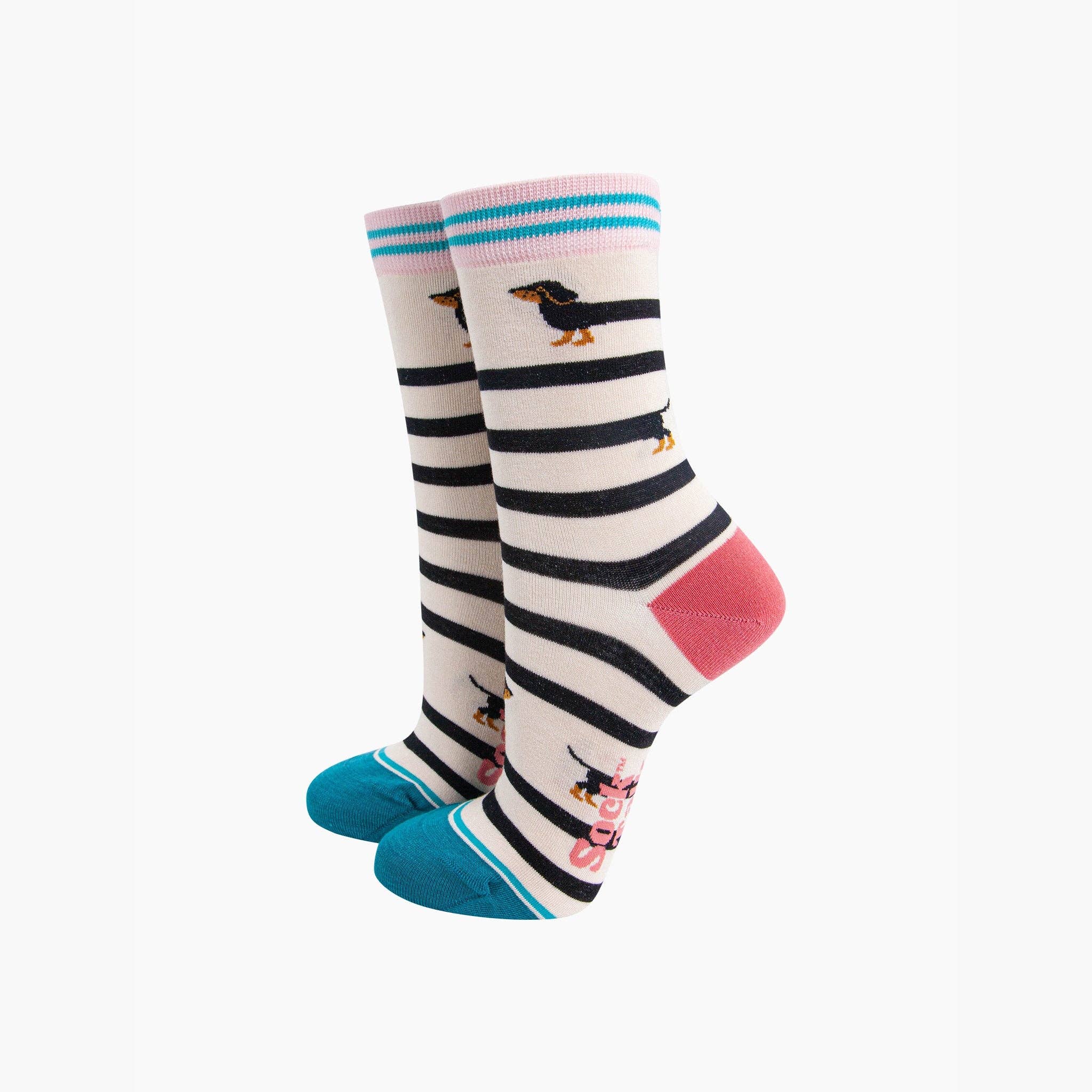 Sock Talk - Winding Sausage Dogs Bamboo Socks Gift Set