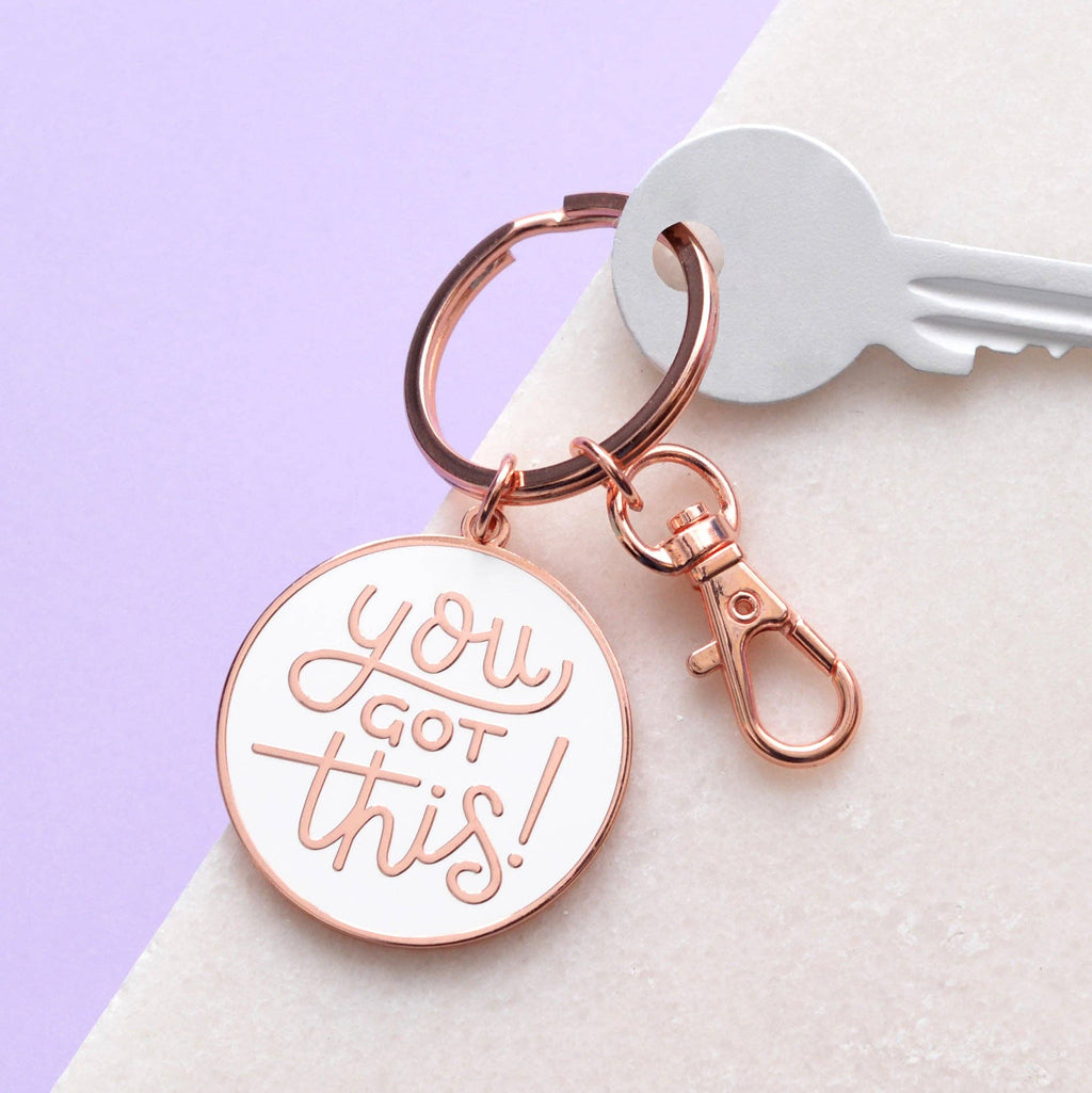 Alphabet Bags - You Got This - Enamel Keyring