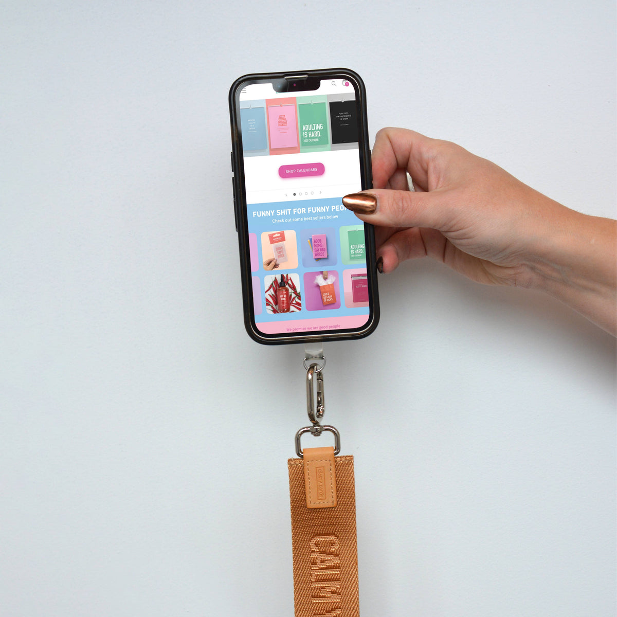 Classy Cards Creative - Calm Your Tits Wristlet Keychain