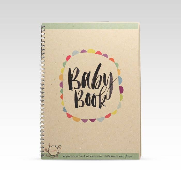 Rhicreative - 56-Page A4 Spiral Bound Baby Book for Kids