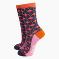 Sock Talk - Rain Umbrellas Bamboo Socks in Navy Blue