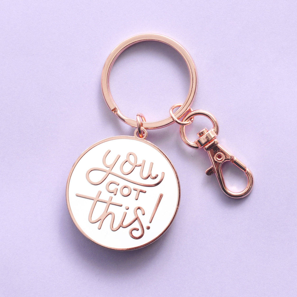 Alphabet Bags - You Got This - Enamel Keyring