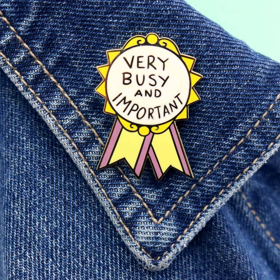 Jubly-Umph - Very Busy and Important Award Lapel Pin