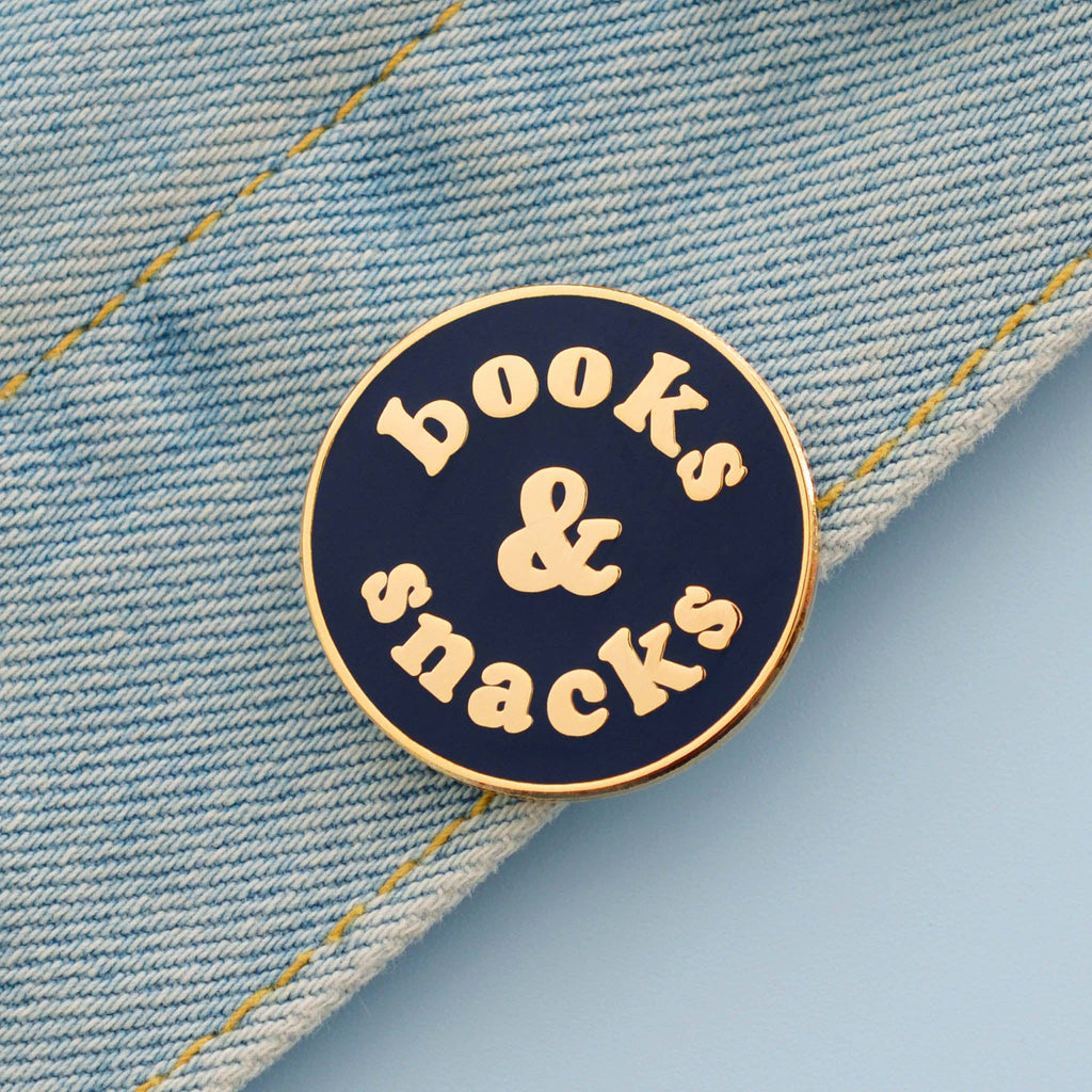 Alphabet Bags - Books & Snacks - Enamel Pin
