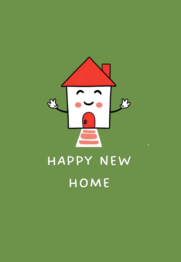 Bayside Treasures - HAPPY NEW HOME GREETING CARD