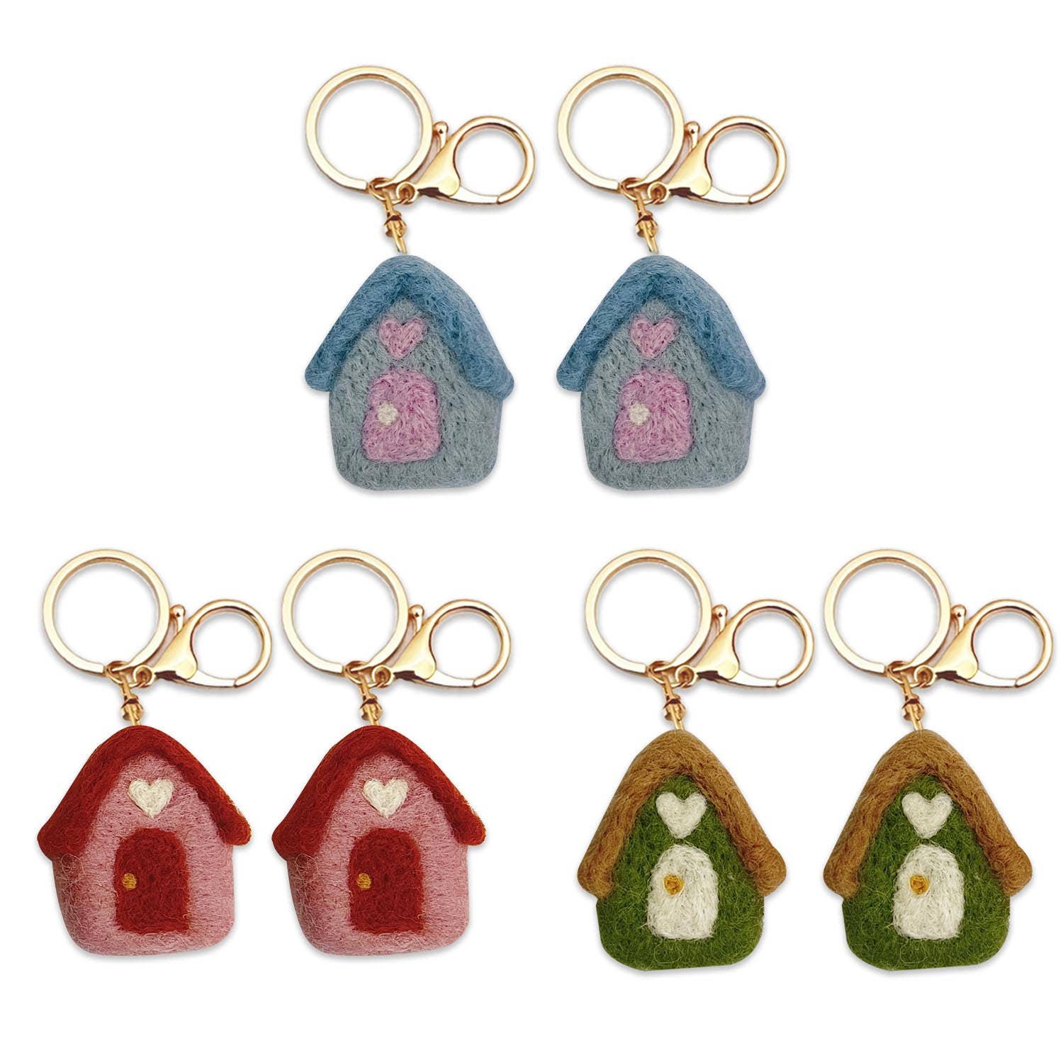 Home Dweller - Felt House Keychain | Bag Charm