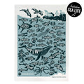 Burbia - Australian Sea Life Tea Towel