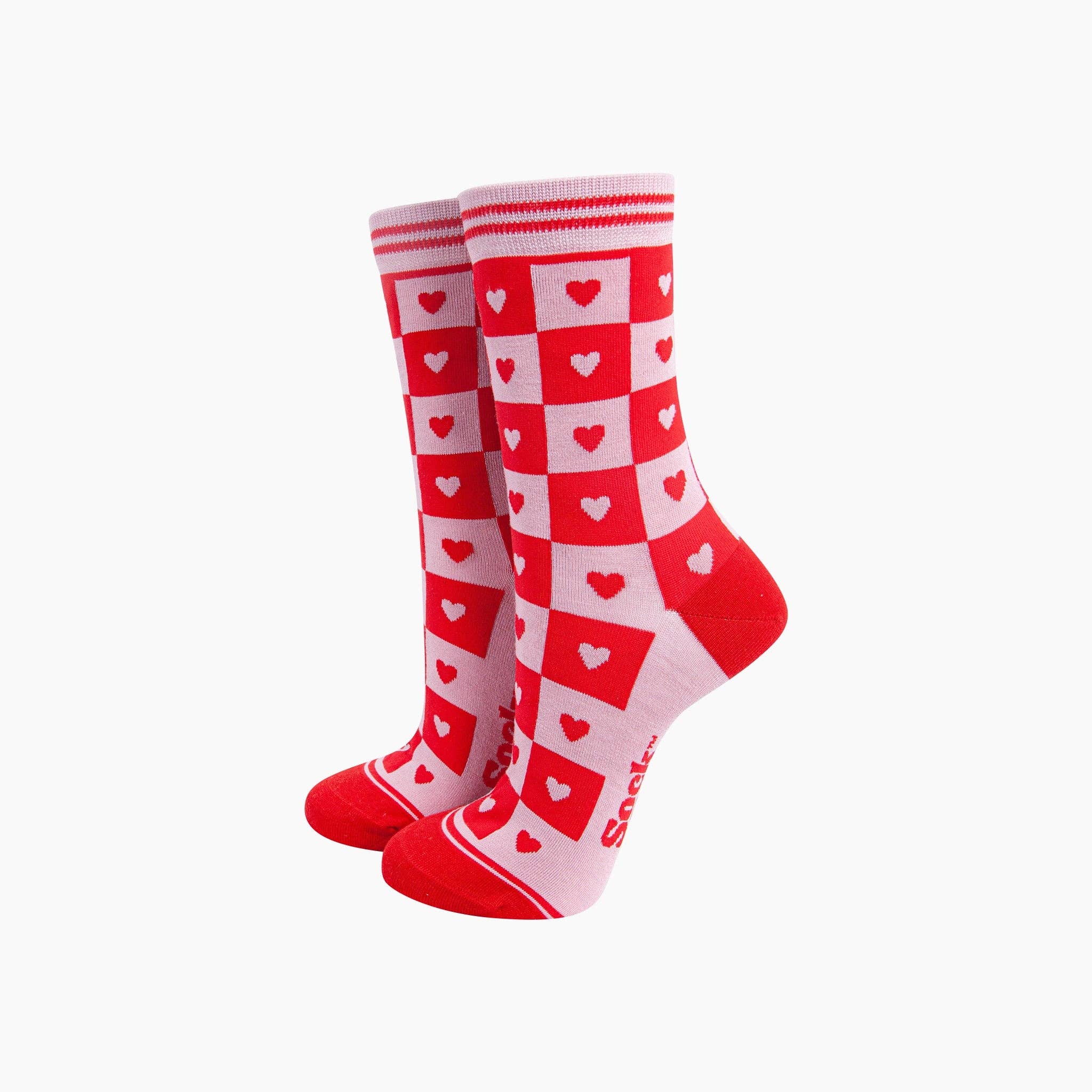 Sock Talk - Red Love Hearts Bamboo Socks Gift Set