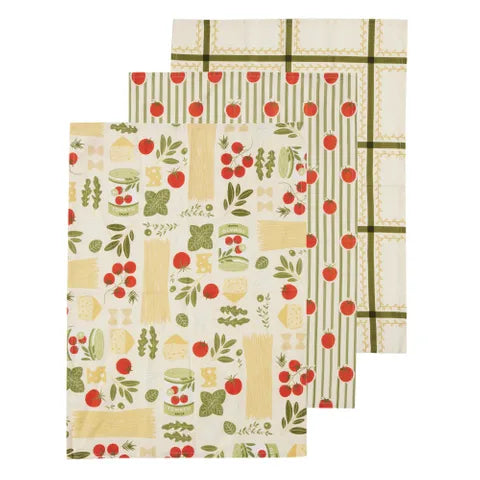 DELI S/3 COTTON TEA TOWELS 50X70CM