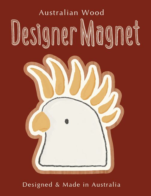 White Cockatoo Magnet