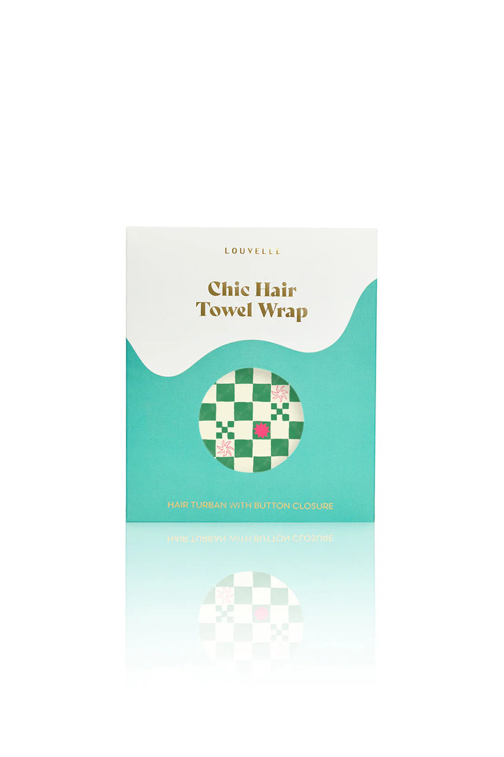 RIVA HAIR WRAP IN GREEN CHECK
