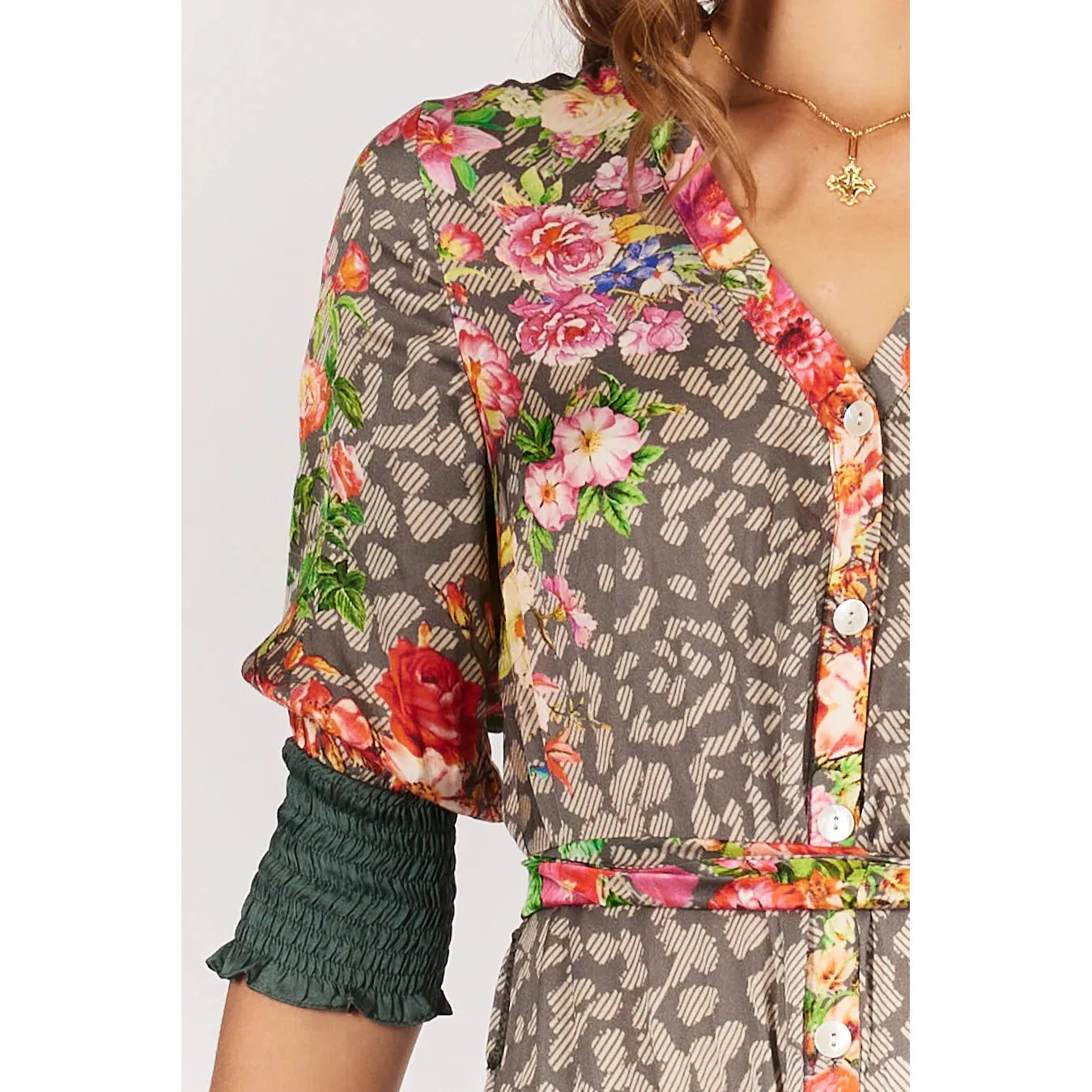 LEOPOLD MAXI DRESS STONE - RUBY YAYA - Hello Annie Parkdale