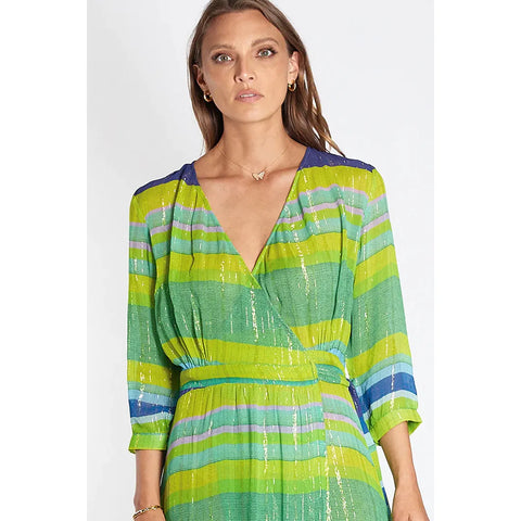 RIVIERA WRAP DRESS GREEN - RUBY YAYA - Hello Annie Parkdale