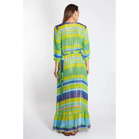 RIVIERA WRAP DRESS GREEN - RUBY YAYA - Hello Annie Parkdale