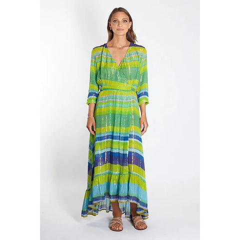 RIVIERA WRAP DRESS GREEN - RUBY YAYA - Hello Annie Parkdale