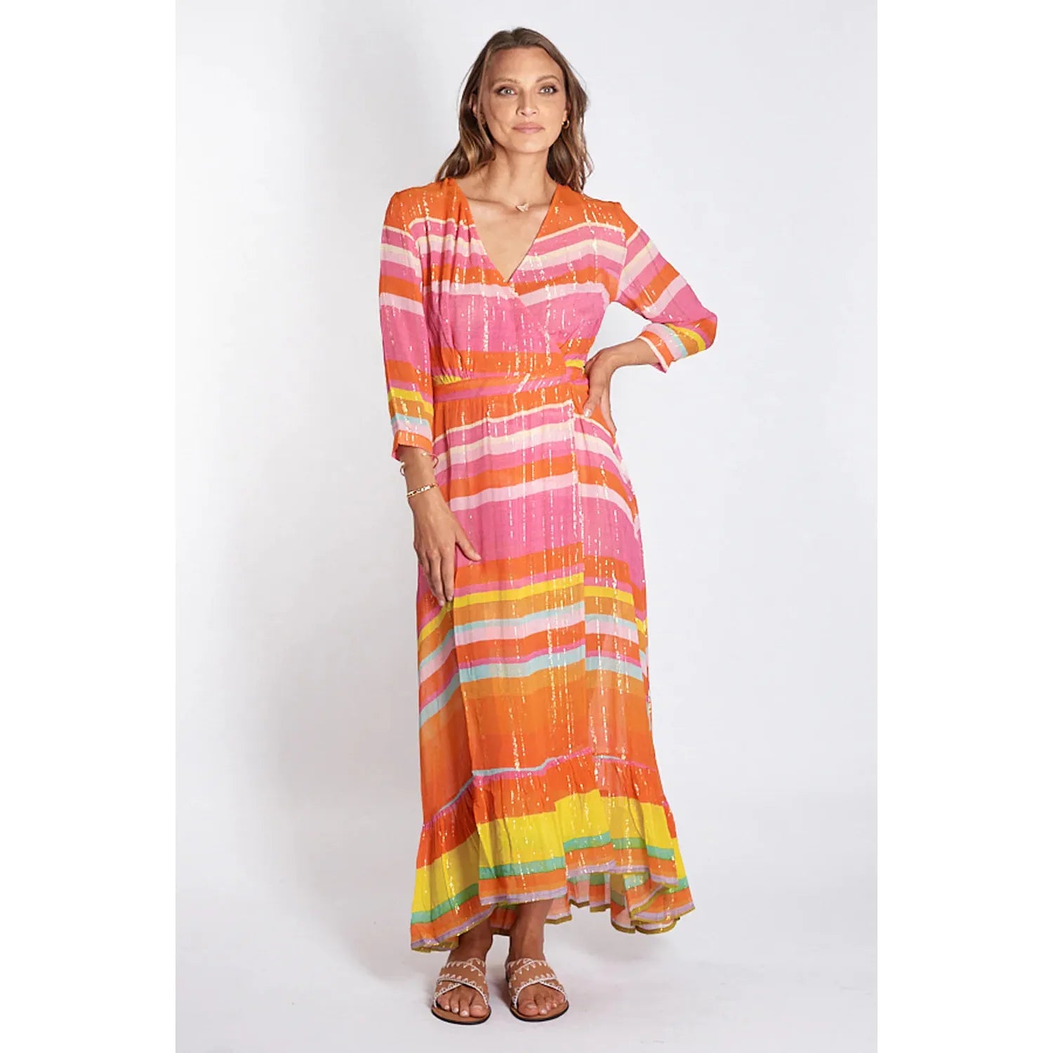 RIVIERA WRAP DRESS RED - RUBY YAYA - Hello Annie Parkdale