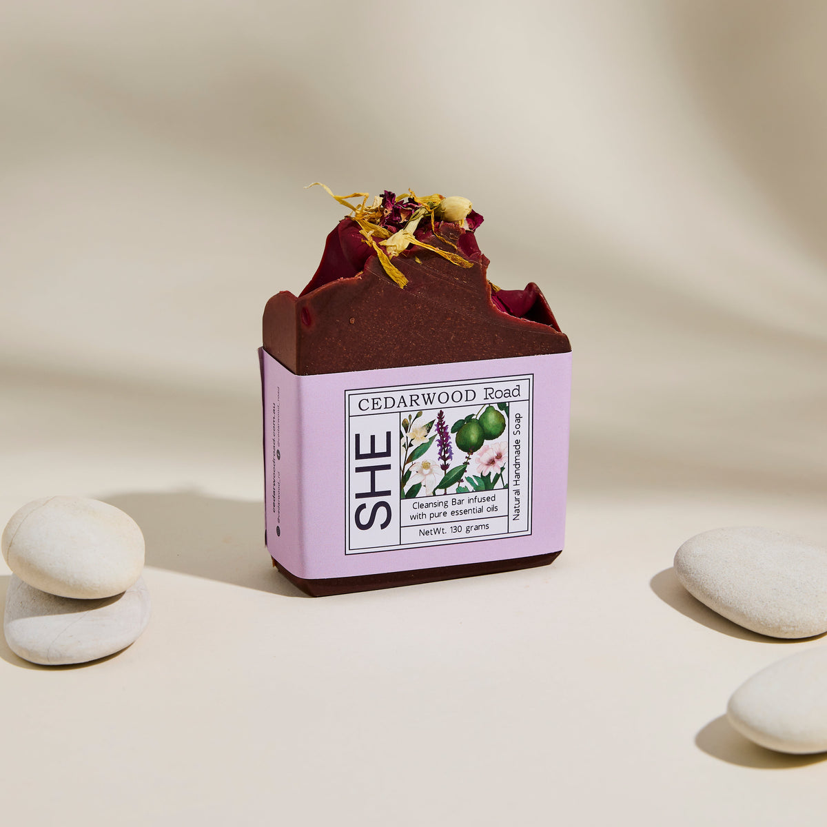 Cedarwood Road She Soap Bar with Feminine Essential Oil Blend