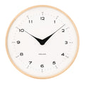 Karlsson Oasado Dome Wall Clock White & Natural 30cm