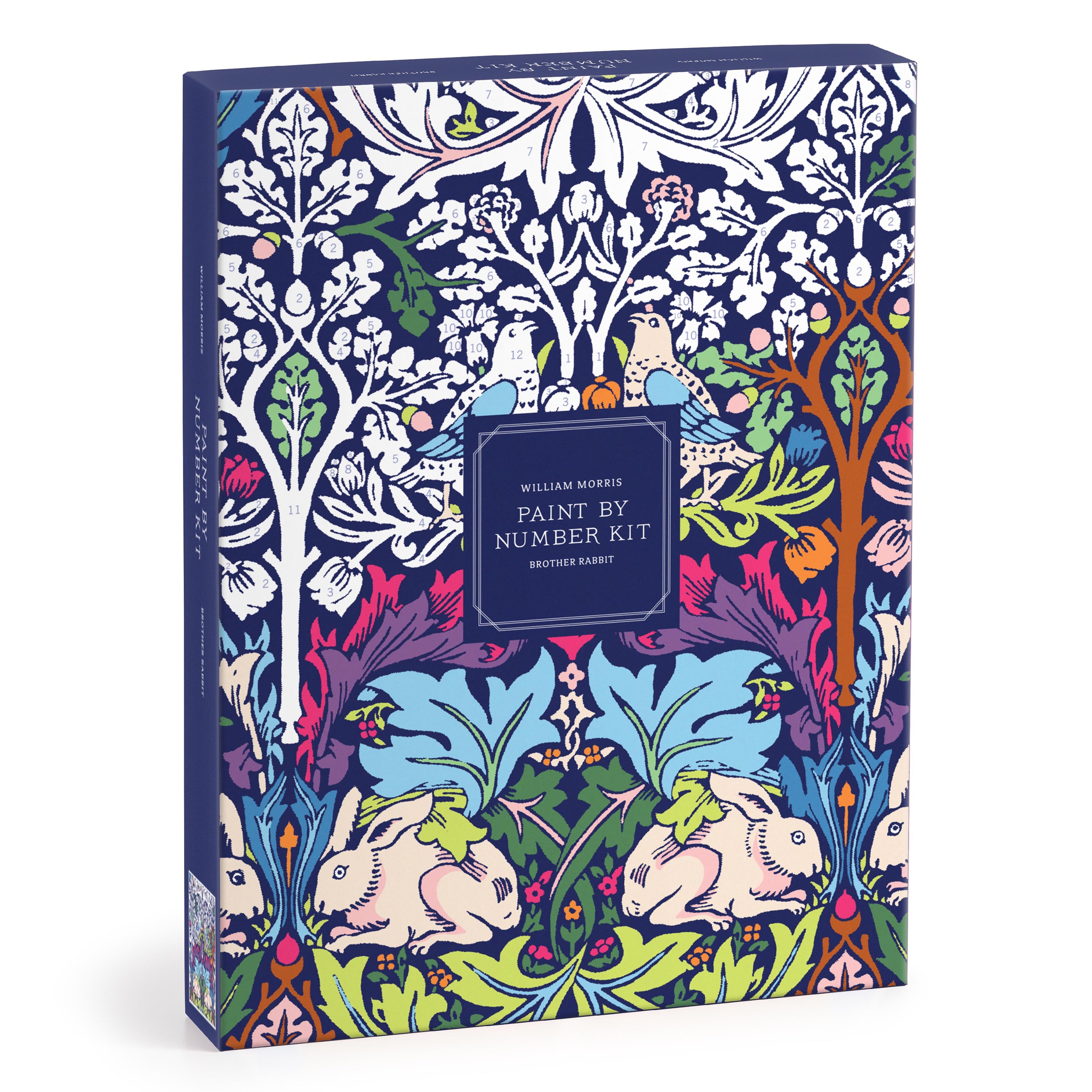 Galison William Morris Brother Rabbit Paint by Number Kit
