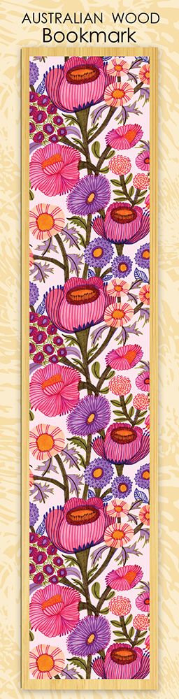 Pink & Mauve Flowers Bookmark