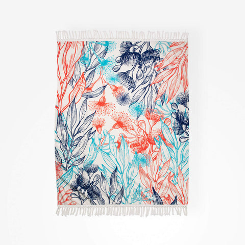 Throw - Printed - Busy Bloom Dark  - Multicolour - 130x170xcm - Hello Annie Parkdale