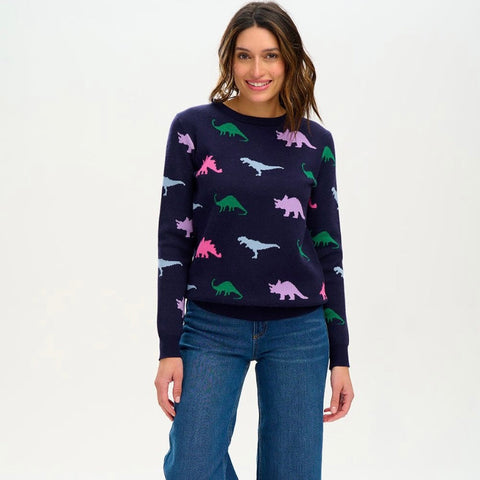 LIZZIE KNITTED NAVY JUMPER - SUGARHILL BRIGHTON - Hello Annie Parkdale