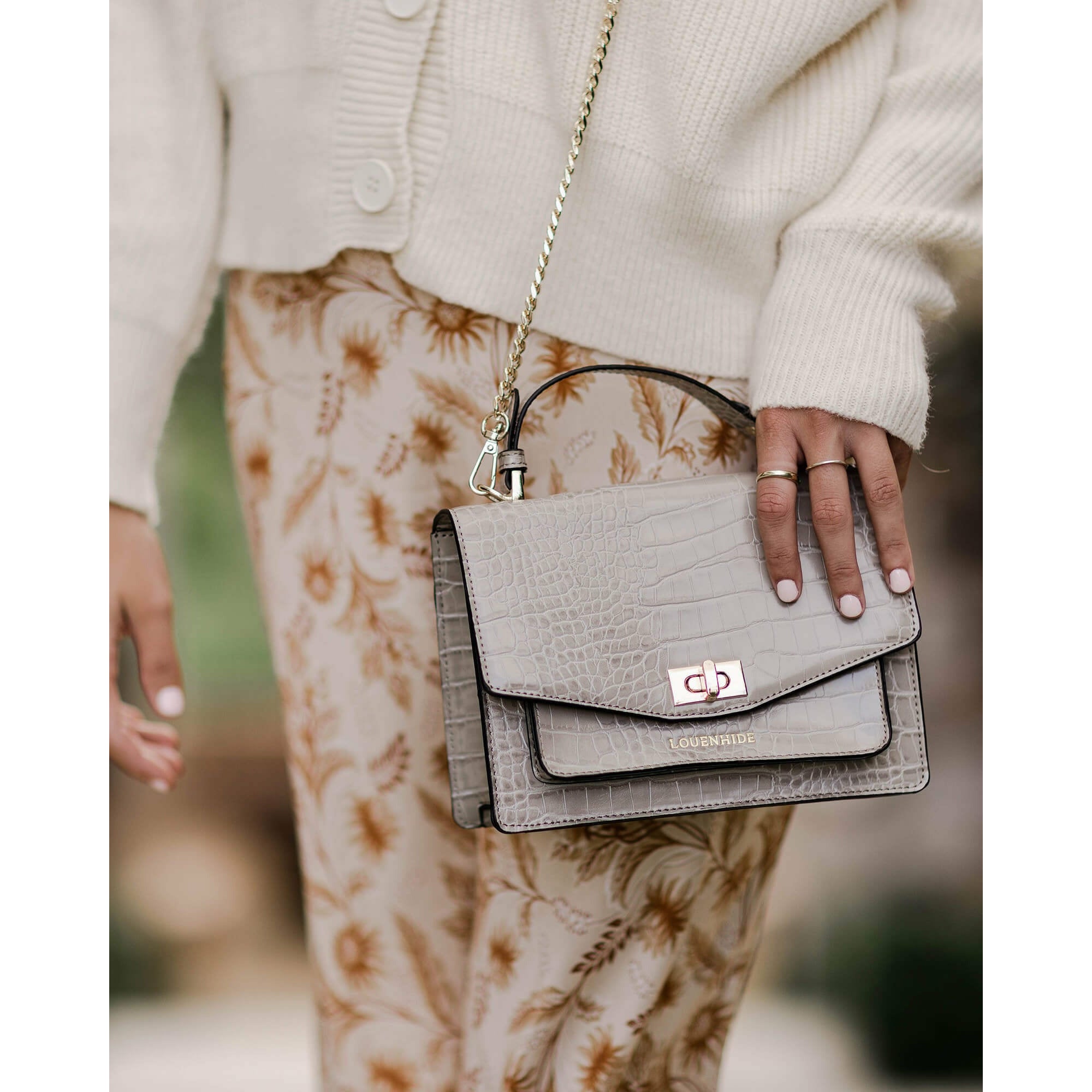 AMELIA RECYCLED TOP HANDLE BAG - LOUENHIDE - Hello Annie