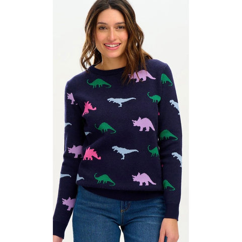 LIZZIE KNITTED NAVY JUMPER - SUGARHILL BRIGHTON - Hello Annie Parkdale