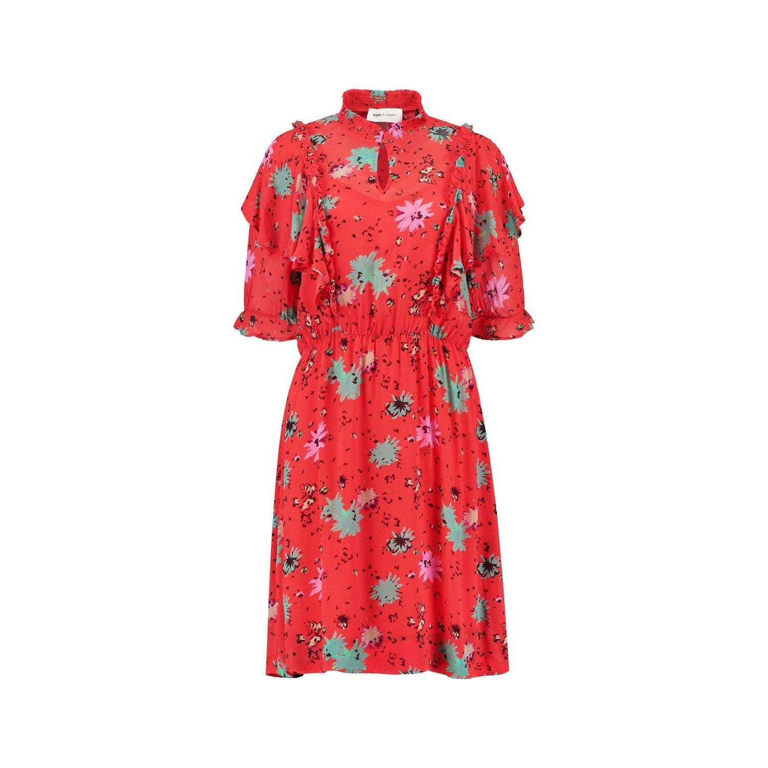 FLOWER CONFETTI POPPY RED DRESS - POM AMSTERDAM - Hello Annie