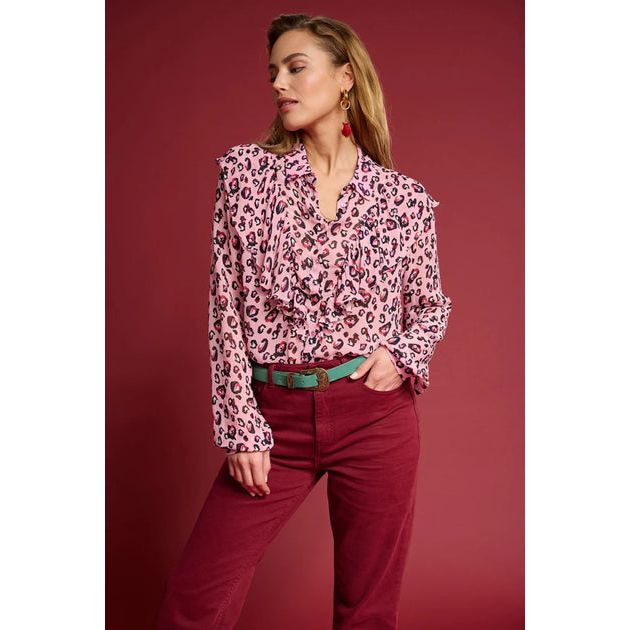 LEOPARD PINK BLOUSE - POM AMSTERDAM - Hello Annie Parkdale