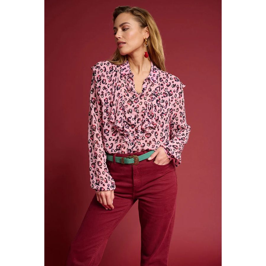 LEOPARD PINK BLOUSE - POM AMSTERDAM - Hello Annie Parkdale