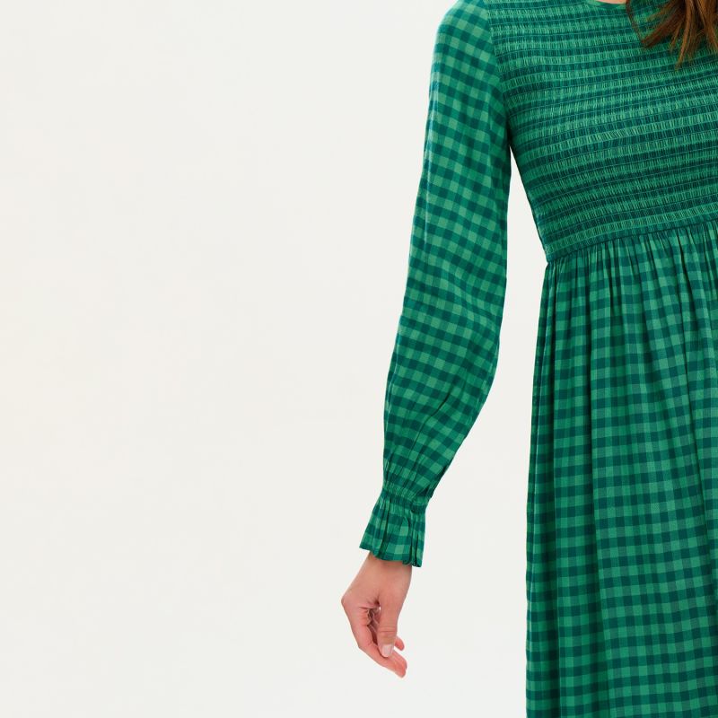 PENNY MIDI SHIRRED DRESS - SUGARHILL BRIGHTON - Hello Annie Parkdale