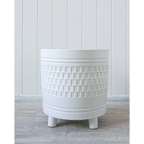 FOOTED POT/PLANTER - BLANC - Hello Annie Parkdale
